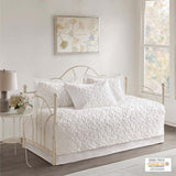 Sabrina Shabby Chic 5 Piece Tufted Cotton Chenille Daybed Set