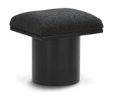 Pavilion Black Boucle Fabric Bench/Stool 466Black-C Meridian Furniture