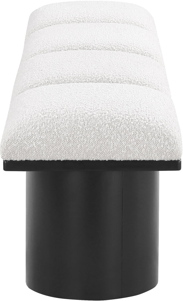 Pavilion Cream Boucle Fabric Bench 466Cream-4B Meridian Furniture