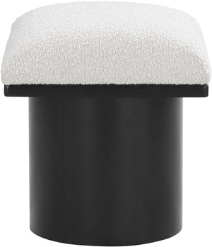 Pavilion Cream Boucle Fabric Bench/Stool 466Cream-C Meridian Furniture