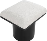 Pavilion Cream Boucle Fabric Bench/Stool 466Cream-C Meridian Furniture