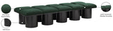 Pavilion Green Boucle Fabric Bench 466Green-10C Meridian Furniture