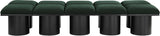 Pavilion Green Boucle Fabric Bench 466Green-10C Meridian Furniture