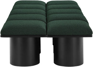 Pavilion Green Boucle Fabric Bench 466Green-10C Meridian Furniture