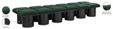 Pavilion Green Boucle Fabric Bench 466Green-12C Meridian Furniture