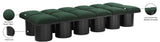 Pavilion Green Boucle Fabric Bench 466Green-12D Meridian Furniture