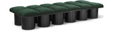 Pavilion Green Boucle Fabric Bench 466Green-12D Meridian Furniture