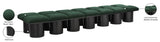 Pavilion Green Boucle Fabric Bench 466Green-14C Meridian Furniture