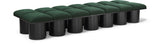 Pavilion Green Boucle Fabric Bench 466Green-14D Meridian Furniture