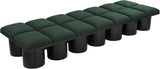 Pavilion Green Boucle Fabric Bench 466Green-14D Meridian Furniture