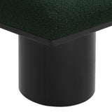 Pavilion Green Boucle Fabric Bench 466Green-2A Meridian Furniture