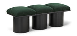 Pavilion Green Boucle Fabric Bench 466Green-3B Meridian Furniture