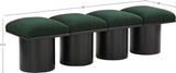 Pavilion Green Boucle Fabric Bench 466Green-4B Meridian Furniture