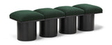 Pavilion Green Boucle Fabric Bench 466Green-4B Meridian Furniture