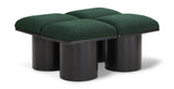 Pavilion Green Boucle Fabric Bench 466Green-4C Meridian Furniture