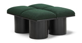 Pavilion Green Boucle Fabric Bench 466Green-4D Meridian Furniture