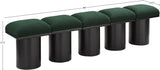 Pavilion Green Boucle Fabric Bench 466Green-5A Meridian Furniture