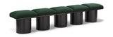 Pavilion Green Boucle Fabric Bench 466Green-5A Meridian Furniture