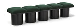 Pavilion Green Boucle Fabric Bench 466Green-5B Meridian Furniture