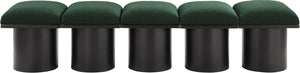 Pavilion Green Boucle Fabric Bench 466Green-5B Meridian Furniture