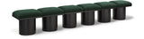 Pavilion Green Boucle Fabric Bench 466Green-6A Meridian Furniture