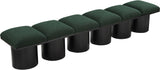 Pavilion Green Boucle Fabric Bench 466Green-6A Meridian Furniture