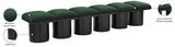 Pavilion Green Boucle Fabric Bench 466Green-6B Meridian Furniture