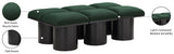 Pavilion Green Boucle Fabric Bench 466Green-6C Meridian Furniture