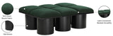 Pavilion Green Boucle Fabric Bench 466Green-6D Meridian Furniture