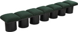 Pavilion Green Boucle Fabric Bench 466Green-7A Meridian Furniture