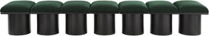 Pavilion Green Boucle Fabric Bench 466Green-7B Meridian Furniture
