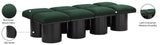 Pavilion Green Boucle Fabric Bench 466Green-8C Meridian Furniture