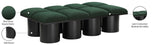Pavilion Green Boucle Fabric Bench 466Green-8D Meridian Furniture