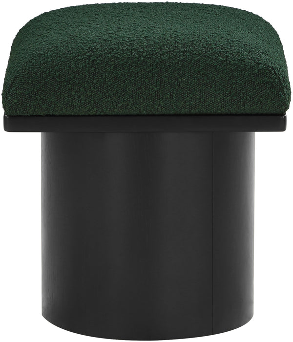 Pavilion Green Boucle Fabric Bench/Stool 466Green-C Meridian Furniture