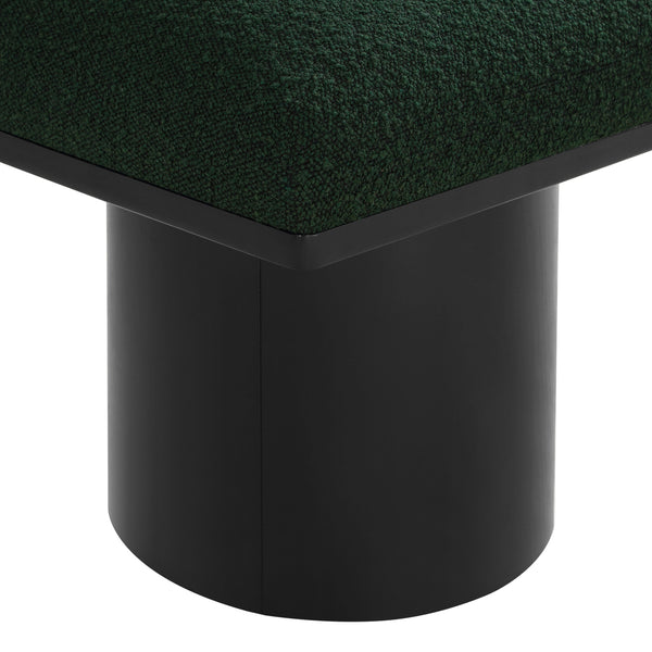 Pavilion Green Boucle Fabric Bench/Stool 466Green-C Meridian Furniture