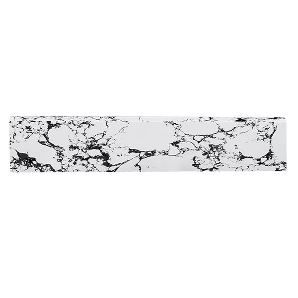 English Elm 22-inch Panda White Side Splash for Vanity Tops — Engineered Sintered Stone, Durable, Easy-Clean W509P362114