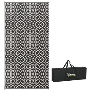 English Elm Outsunny Reversible Polypropylene Outdoor Rug Geometric Waterproof Mat for Camping Decks W2225P174552