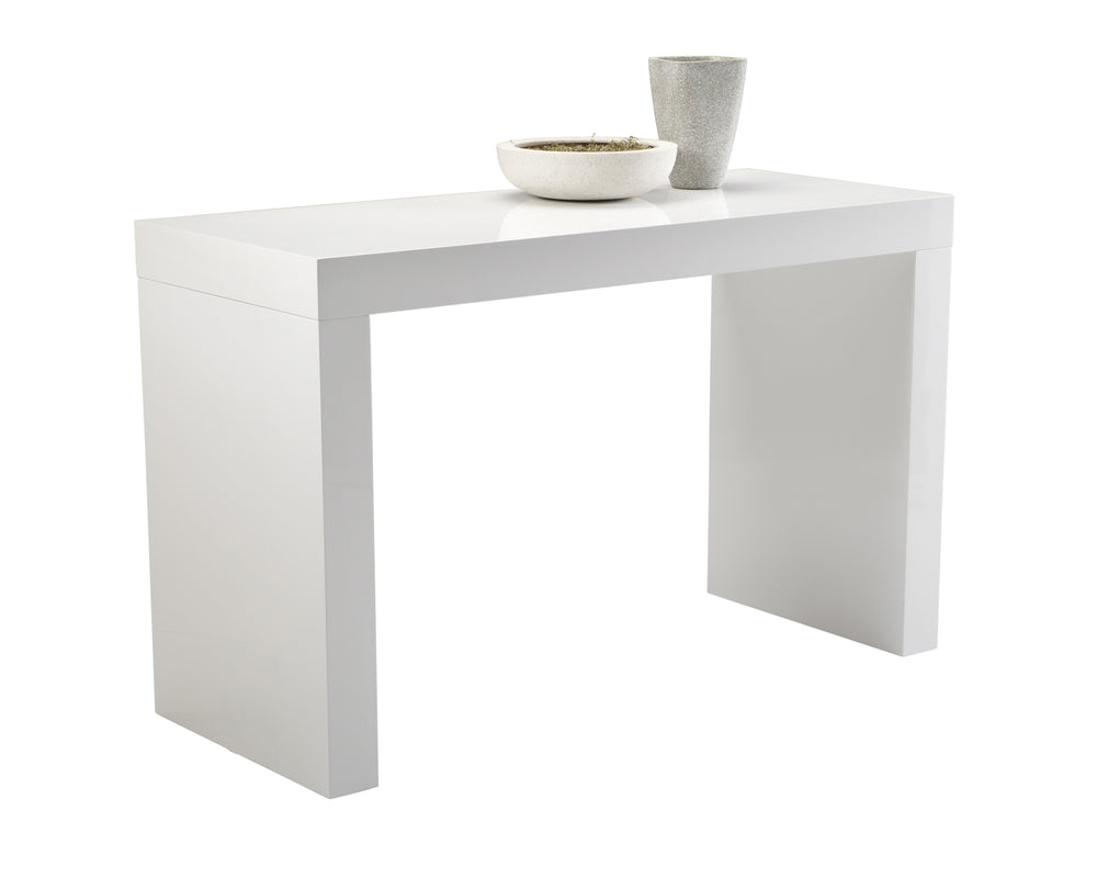 Sunpan Faro Urban Counter Table - Stylish Matte Finish, Room for Stools, Versatile Design for Any Space Black