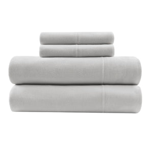 English Elm 3 Pcs Twin All-Season Sheet Set In Grey - Soft Jersey Knit, Deep-Pocket, Easy Care For Year-Round Comfort B035P319684