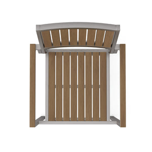 English Elm Christopher Knight Home® - CAPE Coral Aluminum with Wood Dining Chair Set of 2 – Natural Faux Wood Seats, Lightweight Rust-Resistant Frame N778P174801N