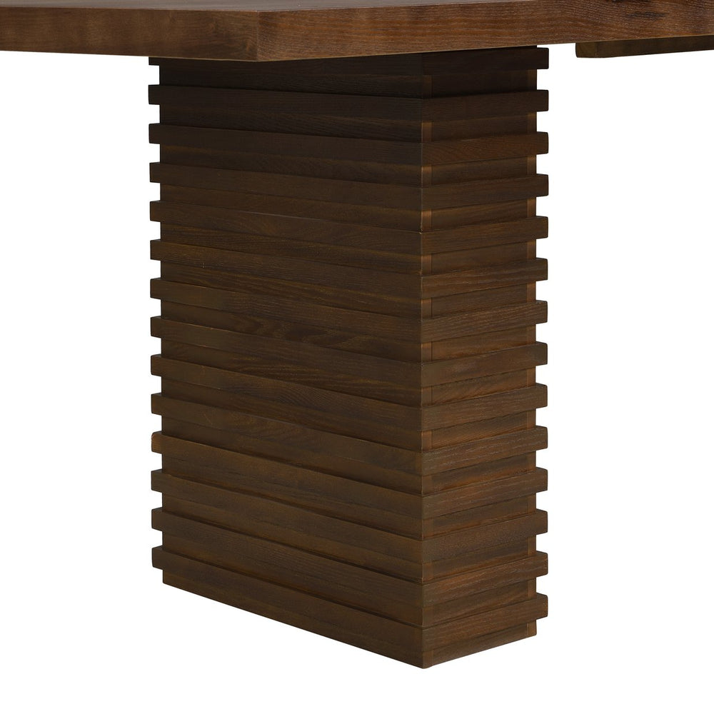 English Elm Christopher Knight Home® - 95Inches Walnut Dining Table - Modern Industrial Design For 6-10 Guests, Durable Wood Construction N771P346933T_N771P346934T