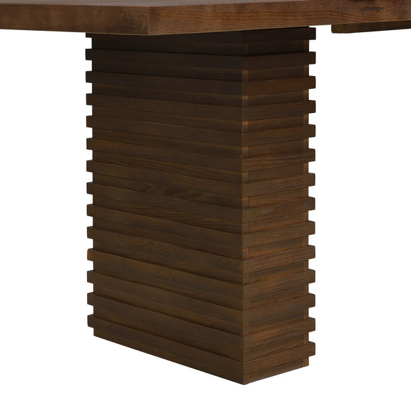 English Elm Christopher Knight Home® - 95Inches Walnut Dining Table - Modern Industrial Design For 6-10 Guests, Durable Wood Construction N771P346933T_N771P346934T
