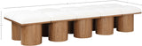 Pavilion Cream Boucle Fabric Bench 467Cream-10C Meridian Furniture