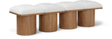 Pavilion Cream Boucle Fabric Bench 467Cream-4B Meridian Furniture
