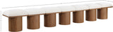Pavilion Cream Boucle Fabric Bench 467Cream-7A Meridian Furniture
