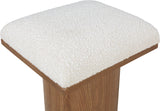Pavilion Cream Boucle Fabric Bench/Stool 467Cream-C Meridian Furniture