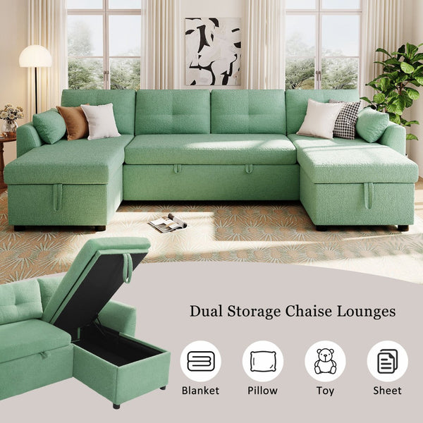 English Elm Swivel Barrel Accent Chair Chenille Tufted Round Club Seat for Living Room Lounge Green N719S002210F