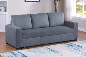 English Elm Convertible Sleeper Sofa with Corduroy Fabric Pull Out Bed for Modern Living Rooms B011P430421