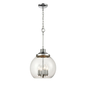 Chandra 13'' Wide 4-Light Pendant - Polished Chrome 46824/4 Elk Lighting