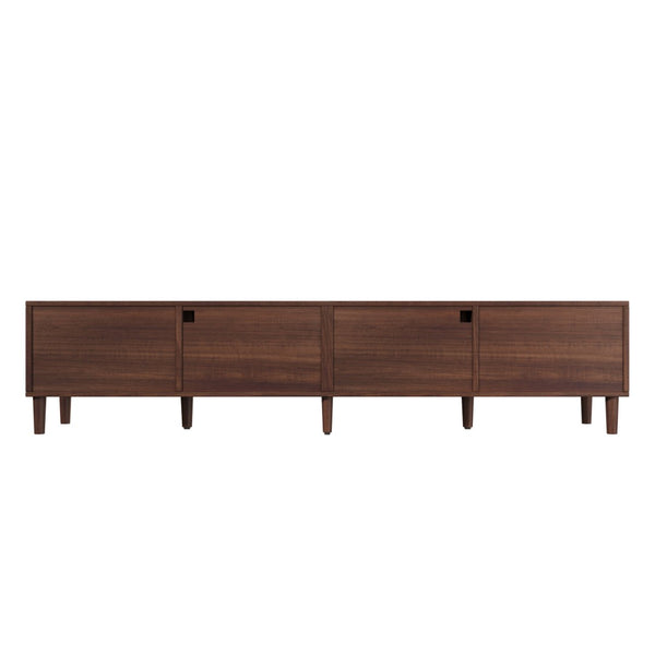 English Elm Rattan Door Media Console with Pine Legs Modern Farmhouse Tv Stand for Large Living Rooms N710P365042P